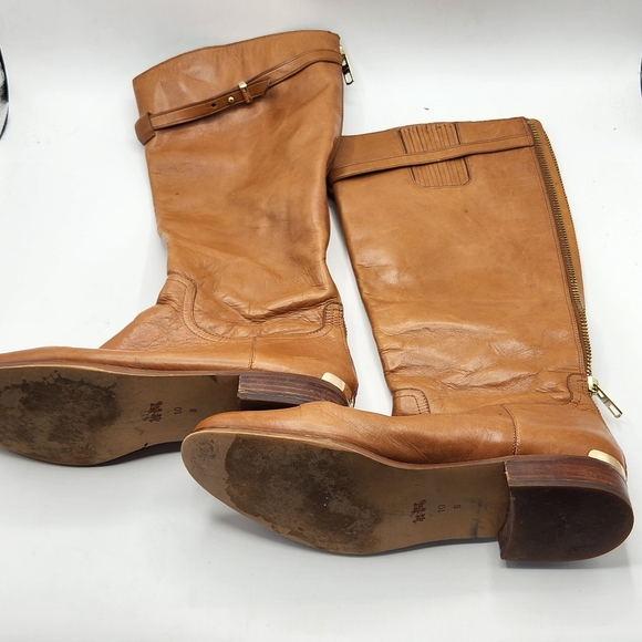 Coach tall brown boots flaking on inside - Picture 1 of 5